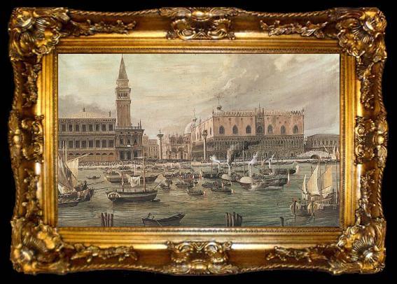 framed  Luigi Querena The Arrival in Venice of Napoleon-s Troops, ta009-2